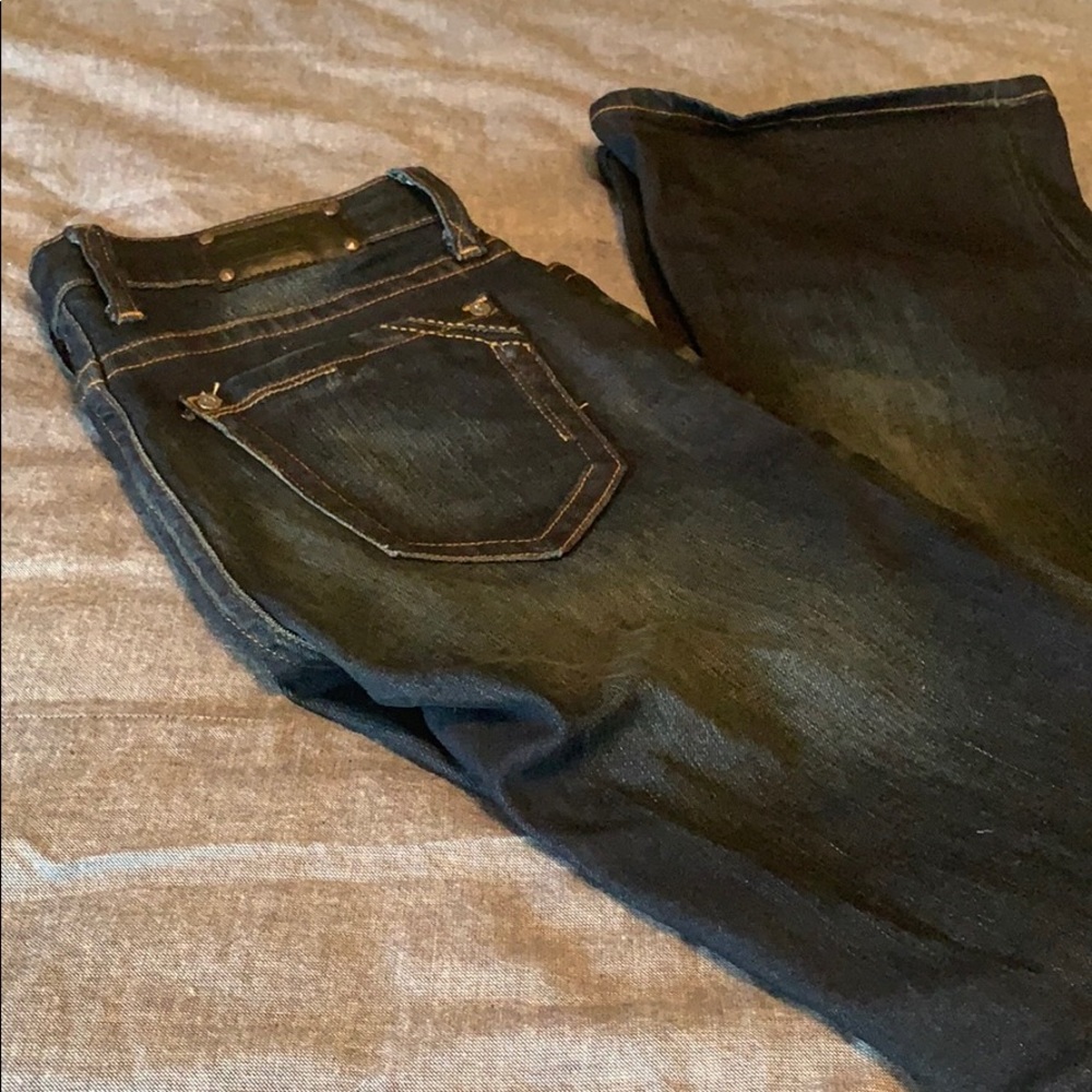 Buckle black jeans
